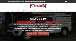Desktop Screenshot of independentpestsolutions.com