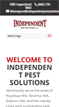 Mobile Screenshot of independentpestsolutions.com