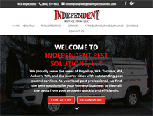 Tablet Screenshot of independentpestsolutions.com